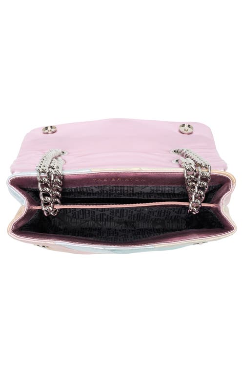 Kurt Geiger London Brixton Leather Lock Bag In Open Grey