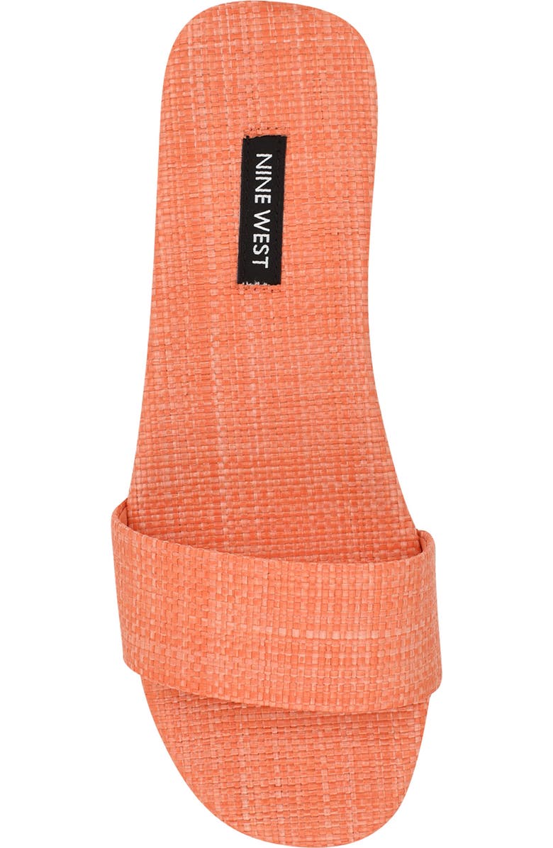 Nine West Lolipop Slide Sandal, Alternate, color, Orange