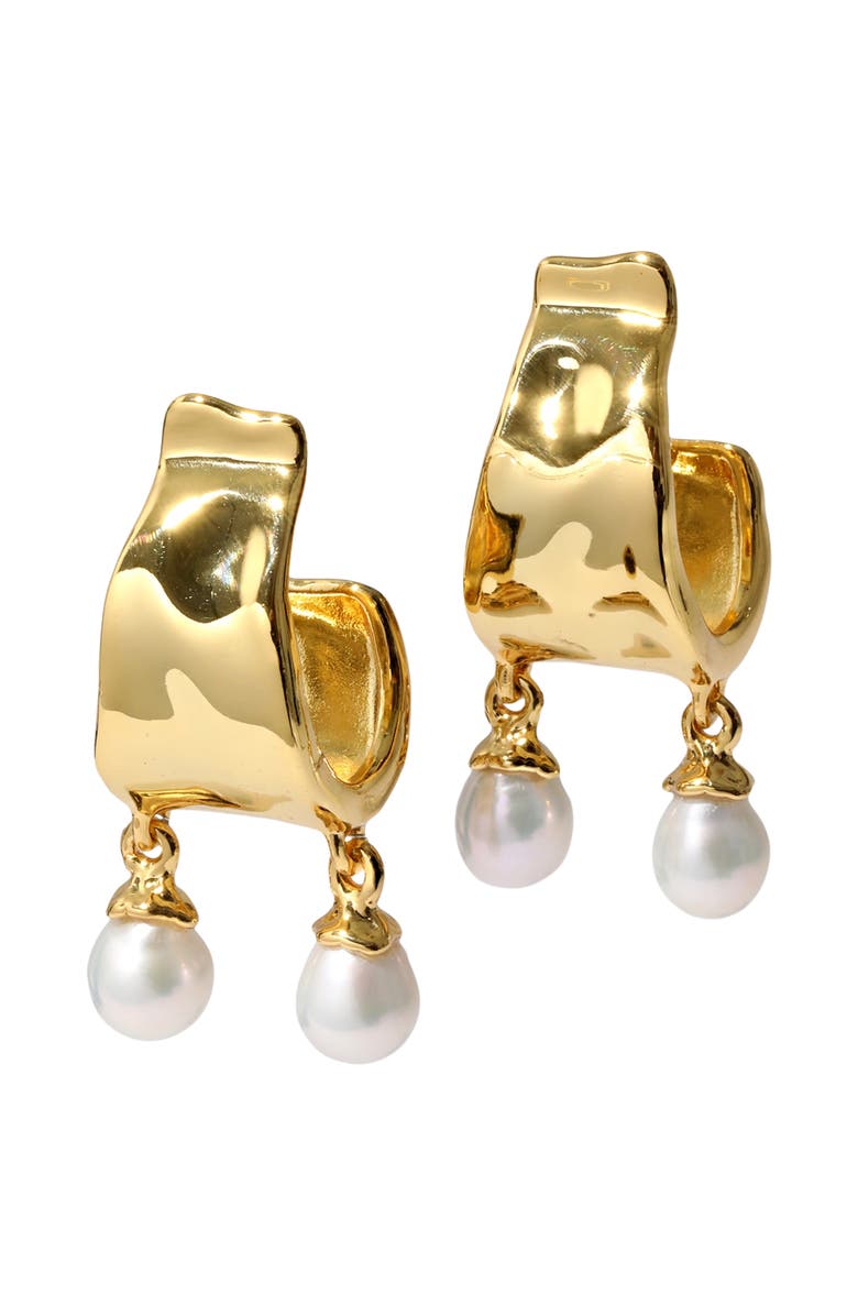 Alexis Bittar Perla Drop Hoop Earrings, Main, color, Stones