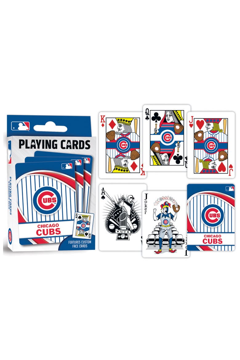 Chicago Cubs Playing Cards, Alternate, color, Multicolor