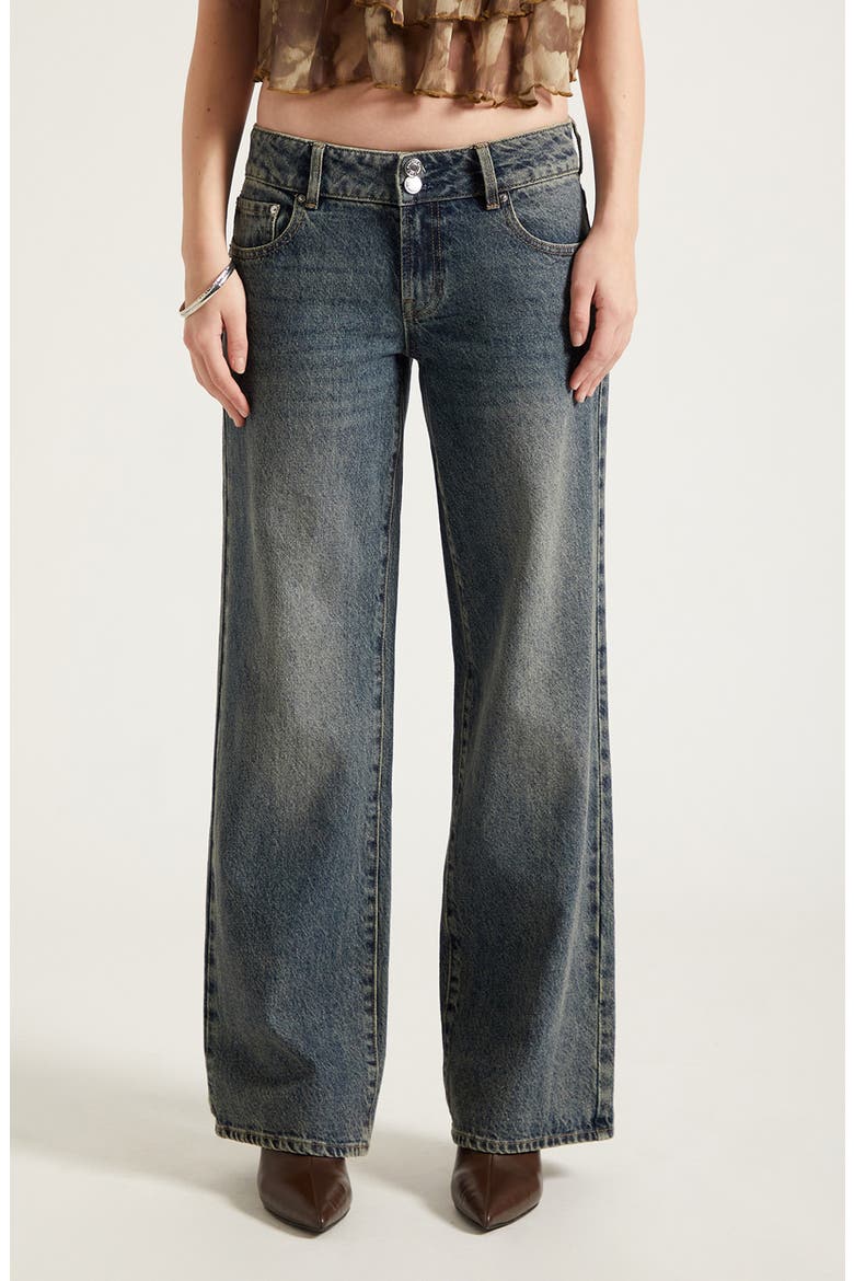 Zoe Girlfriend Jeans, Main, color, DARK INDIGO