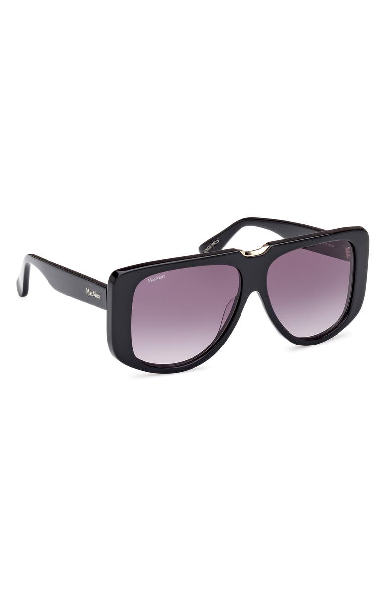 Max Mara Spark 57mm Polarized Shield Sunglasses, Alternate, color, 