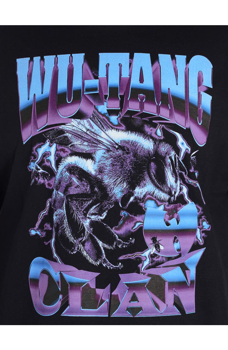 True Nation by DXL Big & Tall Wu Tang Clan Graphic Tee, Alternate, color, Black