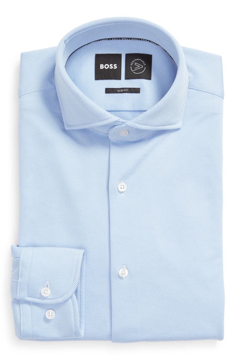 BOSS Hank Slim Fit Dress Shirt, Alternate, color,