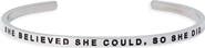 MantraBand® She Believed She Could, So She Did bracelet