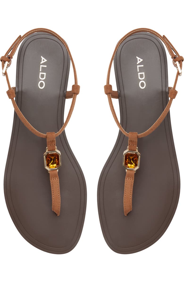 ALDO Sandstone Ankle Strap Sandal, Alternate, color,