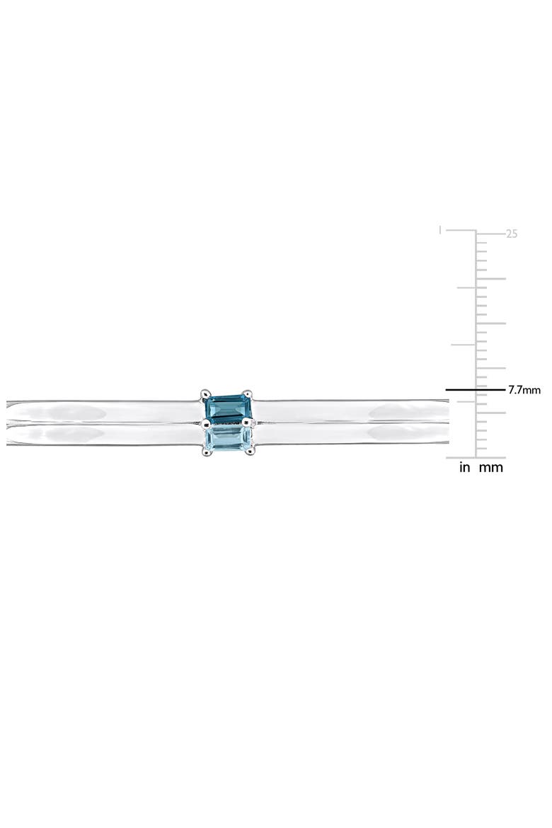 Sky Blue Topaz & London Blue Topaz Bangle Bracelet, Alternate, color, BLUE