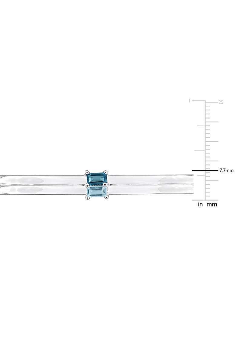DELMAR Sky Blue Topaz & London Blue Topaz Bangle Bracelet, Alternate, color,