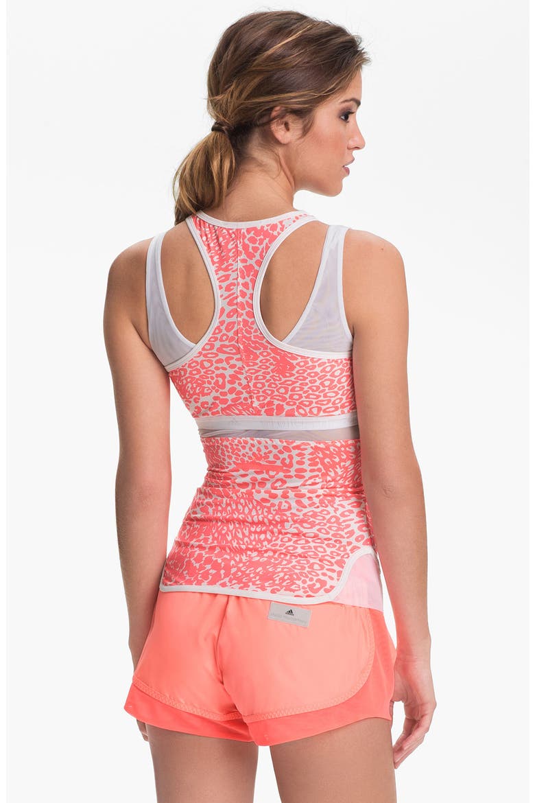 'Run Performance' Print Tank, Alternate, color, WHITE/ TURBO