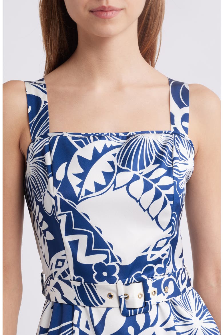 Nenette Floral Maxi Dress, Alternate, color, NAVY