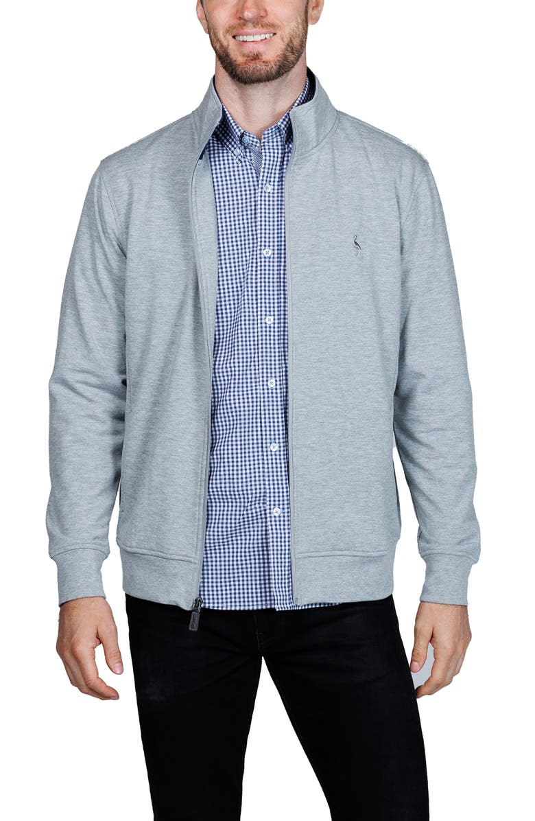 TailorByrd Fleece Full Zip Jacket, Alternate, color, Grey Heather