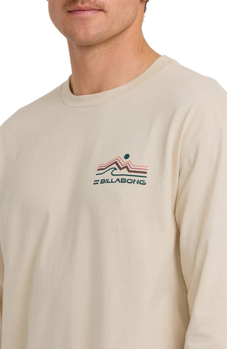 Billabong Range Adventure Division Long Sleeve Organic Cotton Graphic T-Shirt, Alternate, color, Chino