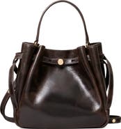 Tory Burch Romy Distressed Leather Bucket Bag