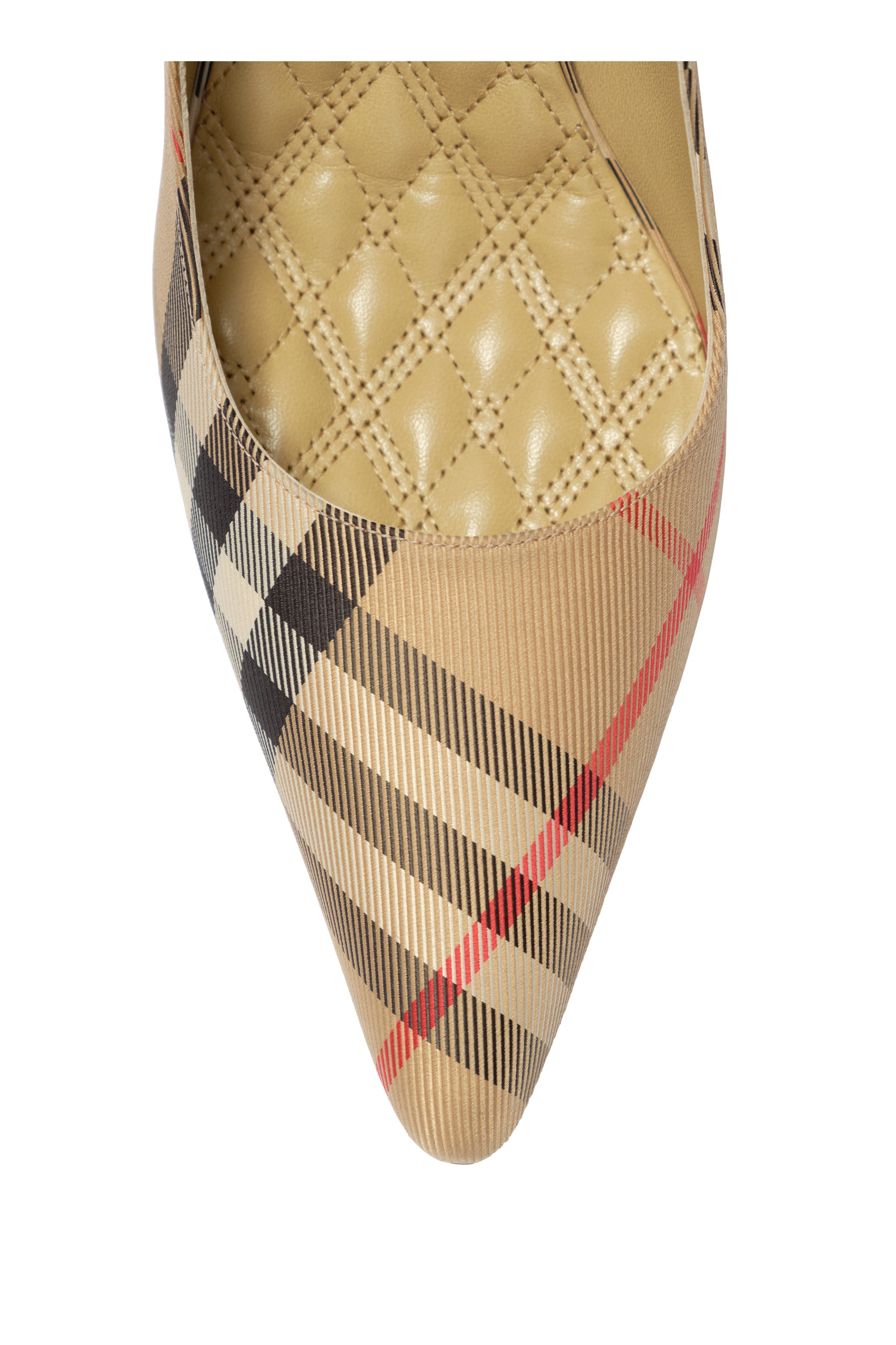Check Dame High Pumps, Alternate, color, Archive beige