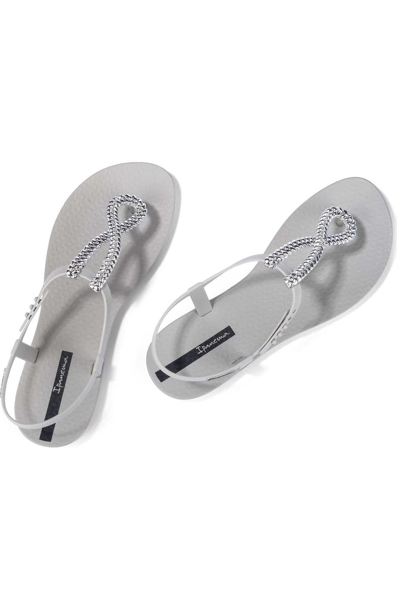 Ipanema Twisted Sandal, Alternate, color, Grey/ Silver
