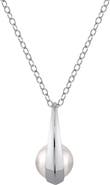 The Pearl Source 14K Gold Akoya Pearl Regina Pendant