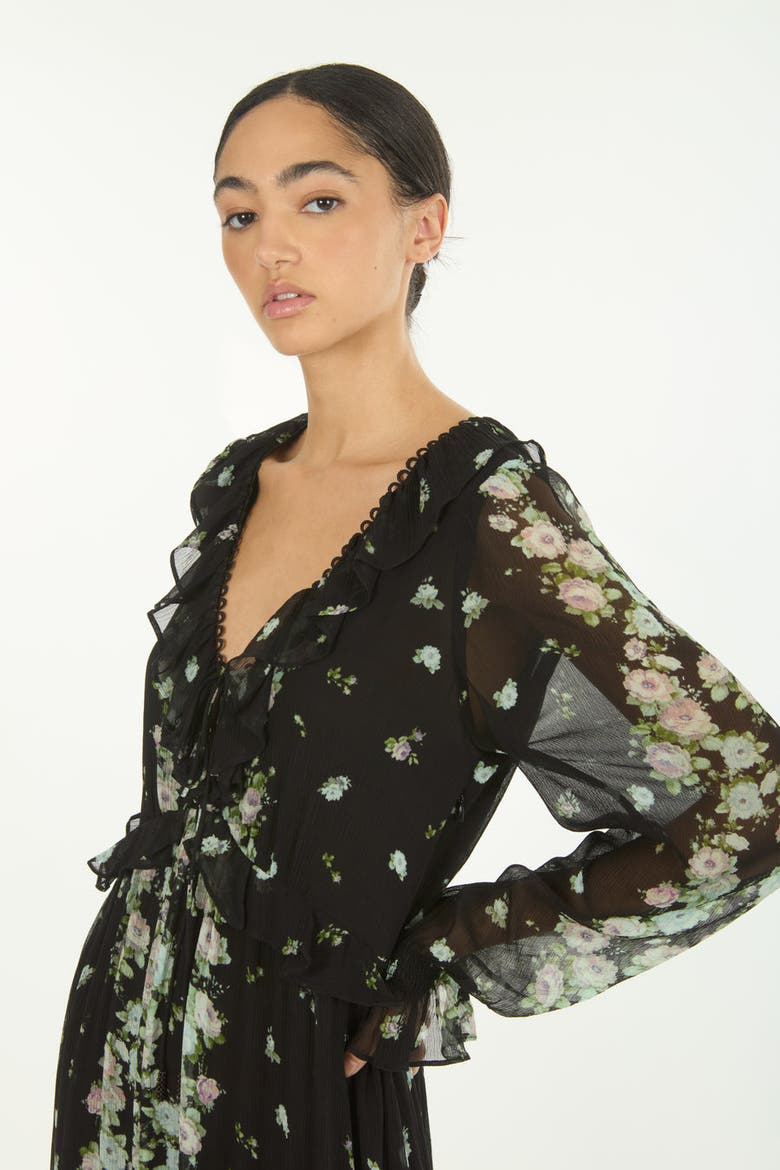Brighton Dress, Alternate, color, Black Floral Alley
