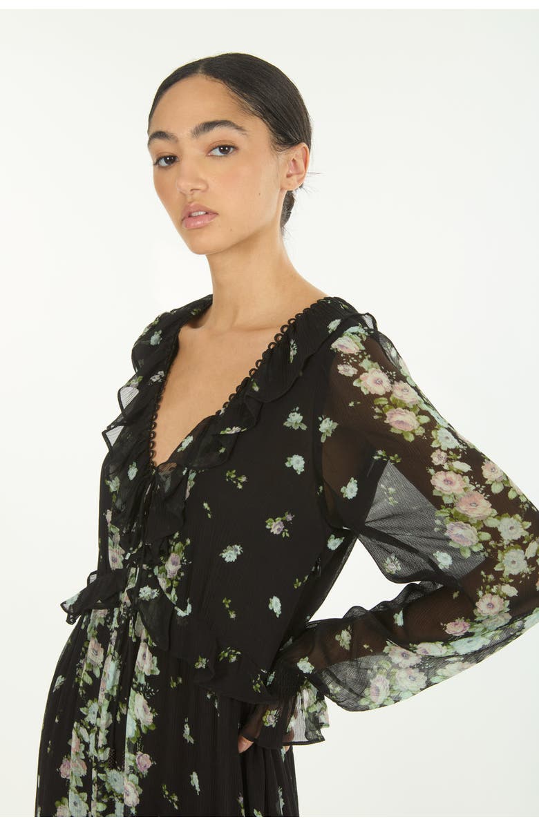 SECRET MISSION Brighton Dress, Alternate, color, Black Floral Alley