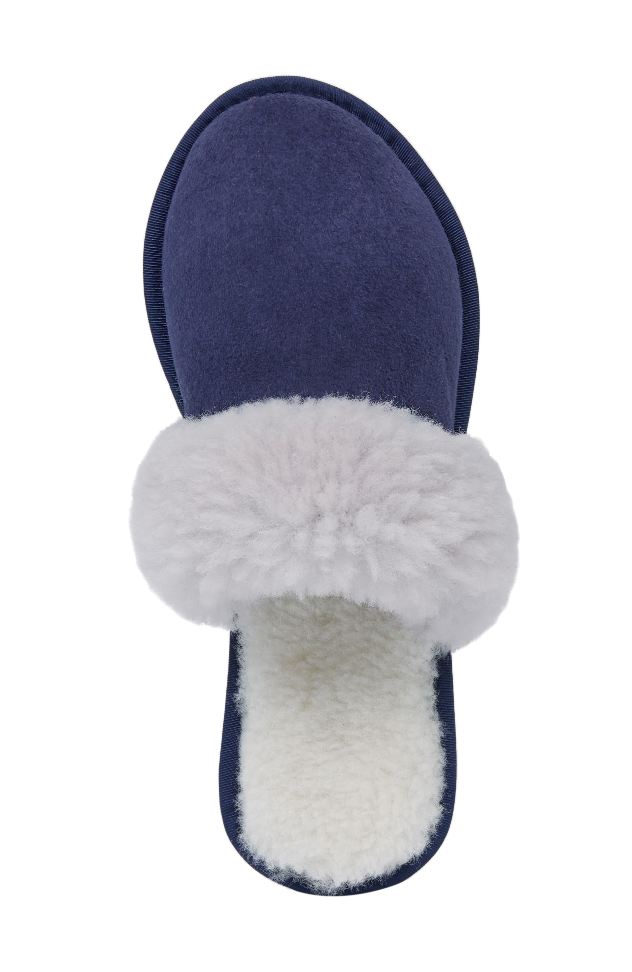 Celtic & Co. Ladies' British Turnback Mules, Alternate, color, Blue Iris