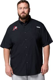 Columbia Men's Columbia Black Arkansas Razorbacks Big & Tall Tamiami Omni-Shade Button-Down Shirt