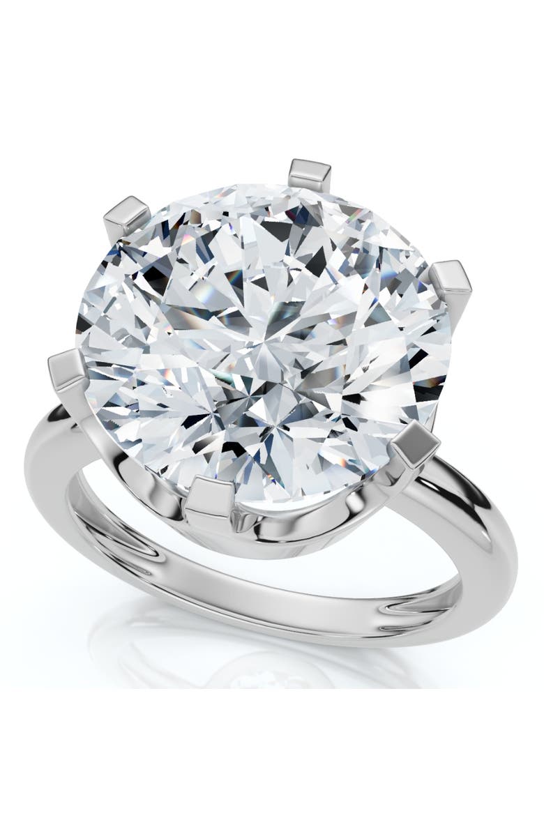Bliss Diamond Certfied 6Ct Diamond Engagement Ring Solitaire 14k Gold Lab Grown, Alternate, color, 14K White Gold