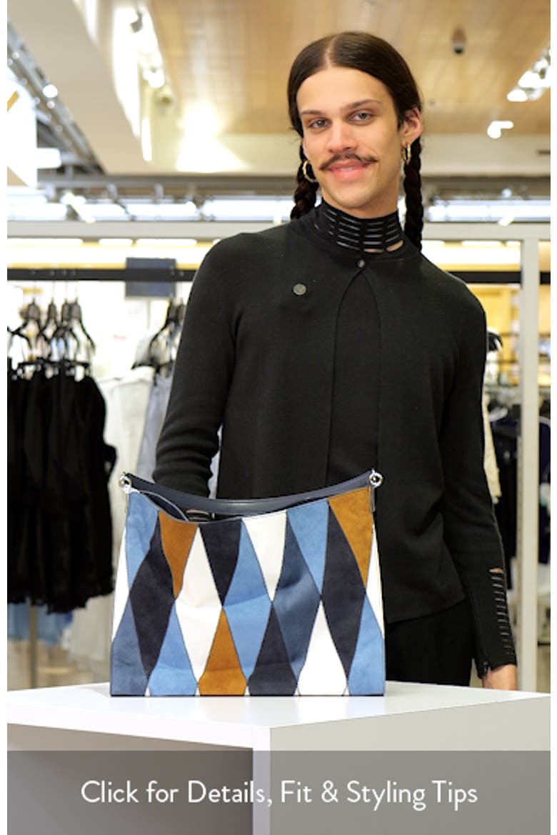 Vida Patchwork Suede Shoulder Bag video
