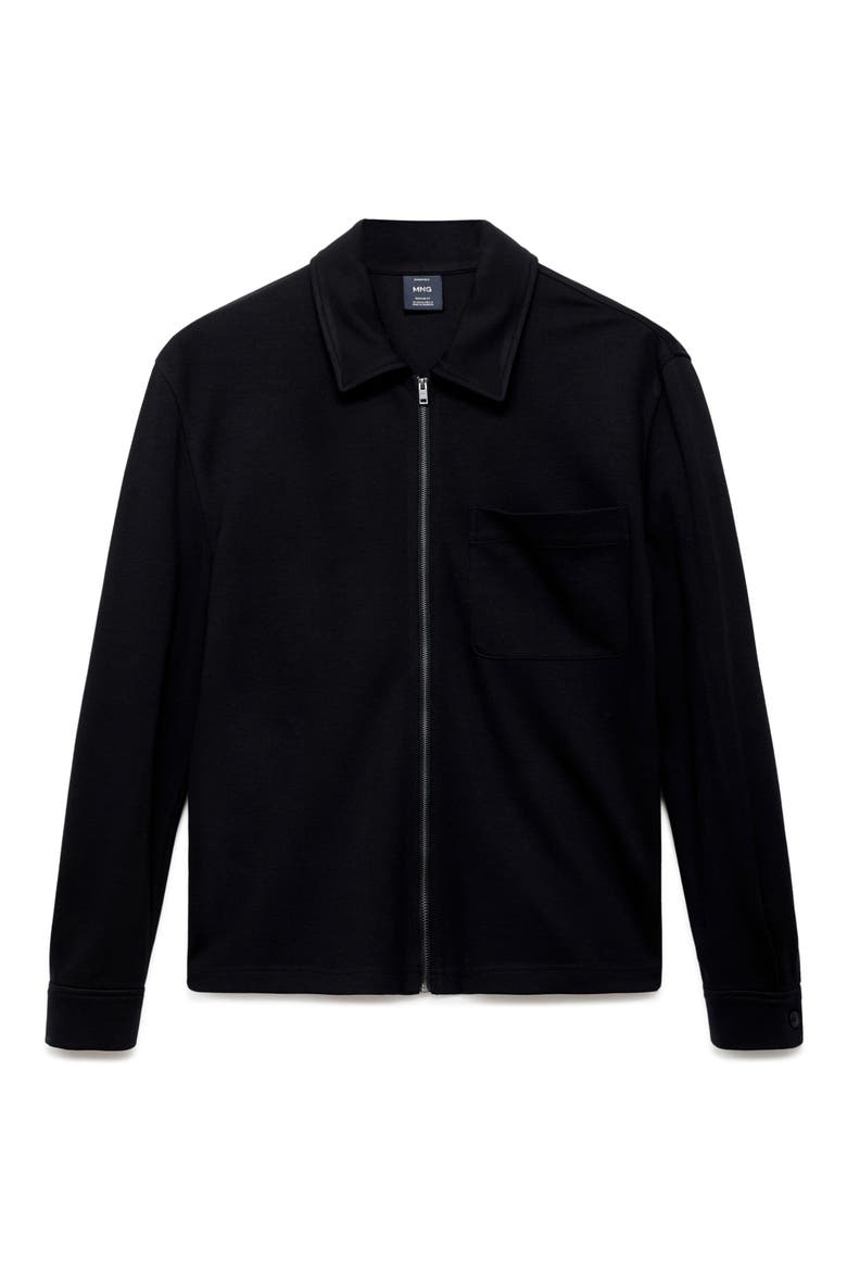 Zip-Up Sweatshirt, Alternate, color, BLACK