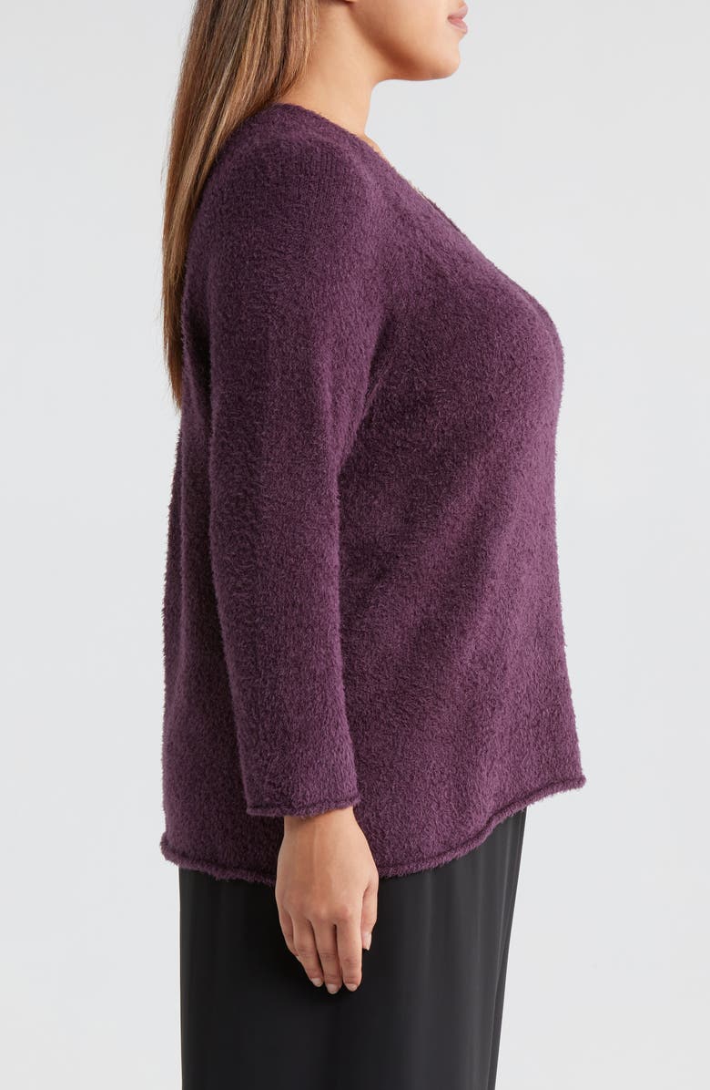 Eileen Fisher Organic Cotton Bouclé Sweater, Alternate, color, 