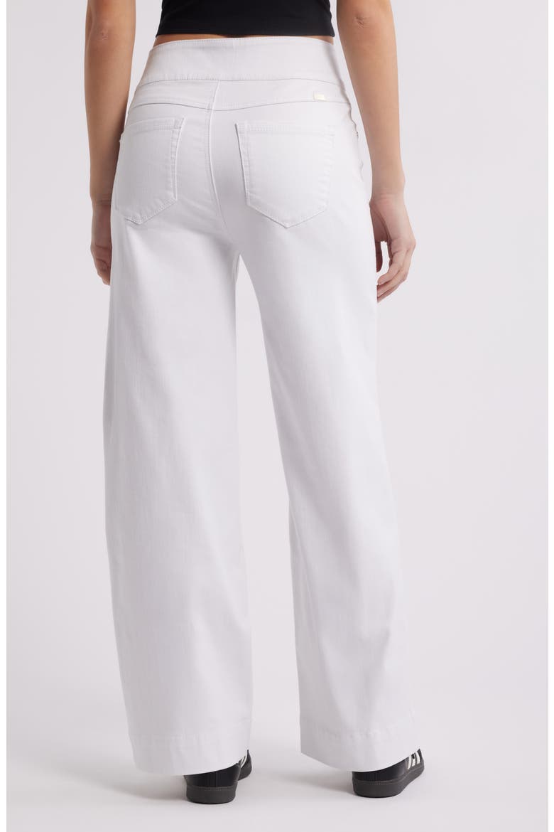 High Waist Wide Leg Jeans, Alternate, color, WHITE