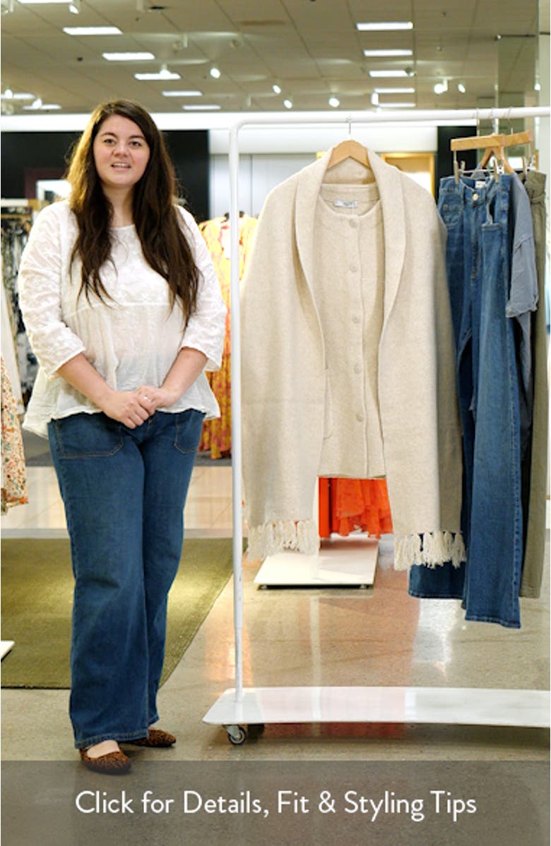 Felt Coat with Removable Scarf Detail, sales video thumbnail