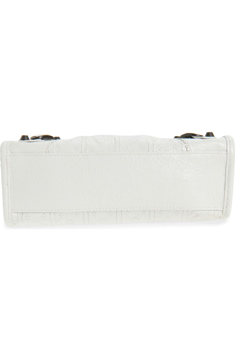 Balenciaga Mini Le City Brogue Bag, Alternate, color, Optic White