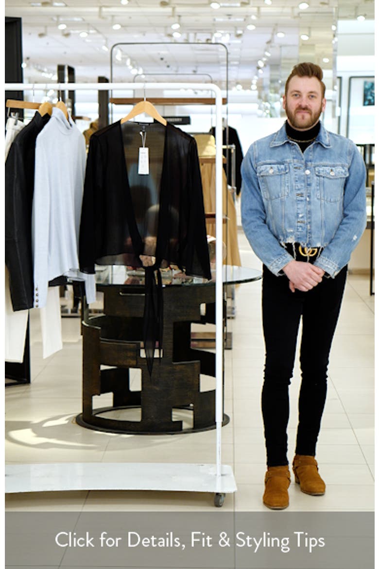 Tie Front Silk Jacket video