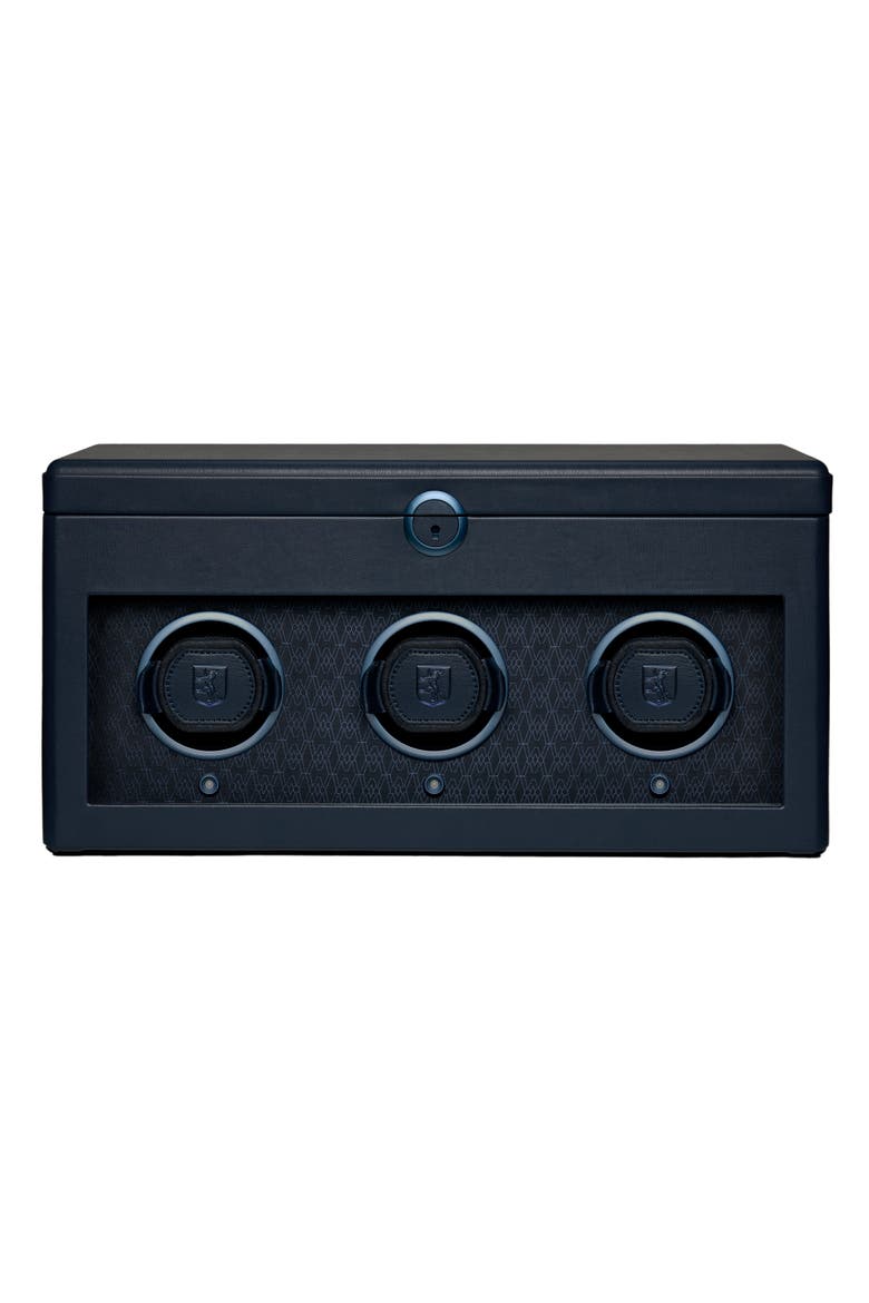 Earth Triple Watch Winder, Main, color, Midnight Blue