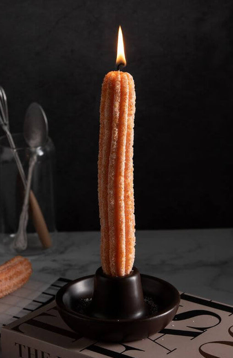 Southlake gifts Churros Taper Candle Set, Alternate, color, Churro Brown