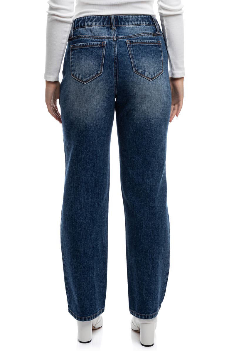 1822 Denim Ripped High Waist Straight Leg Jeans, Alternate, color, 