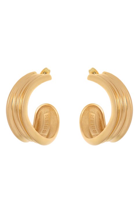 Flavia Fluid Hoop Earrings