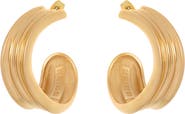 Reiss Flavia Fluid Hoop Earrings