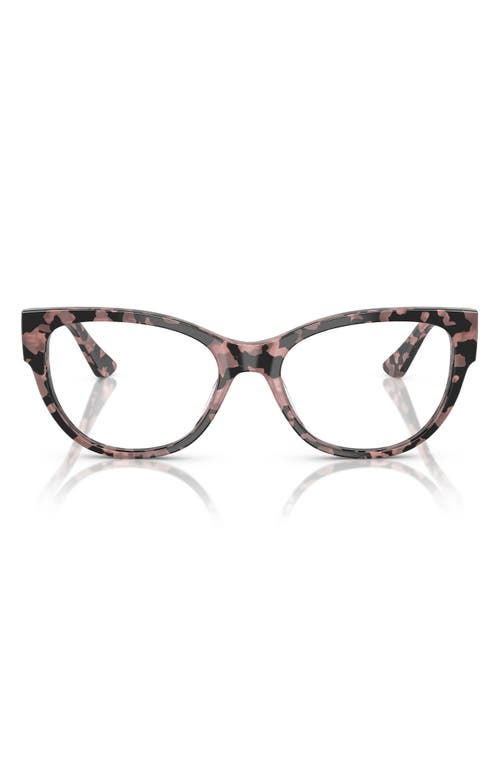 Vogue 51mm Cat Eye Optical Glasses In Pink Tortoise