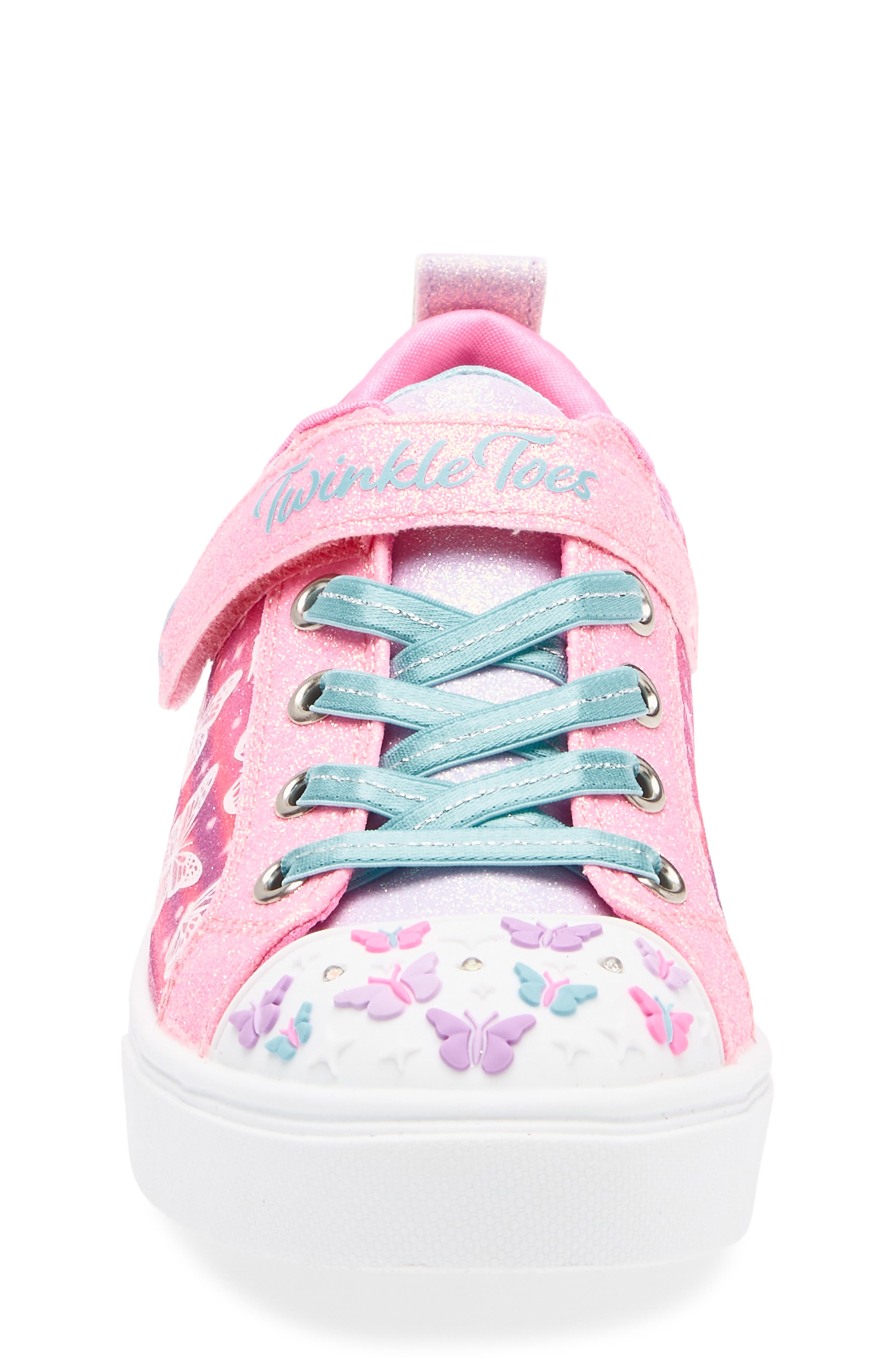 SKECHERS Kids' Rainbow Cloud Light Up Sneaker, Alternate, color, Pink Multi