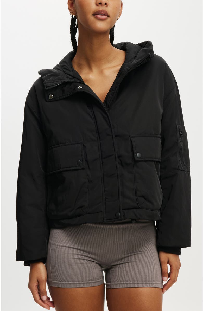 COTTON ON BODY Patch Pocket Hooded Jacket, Main, color, 