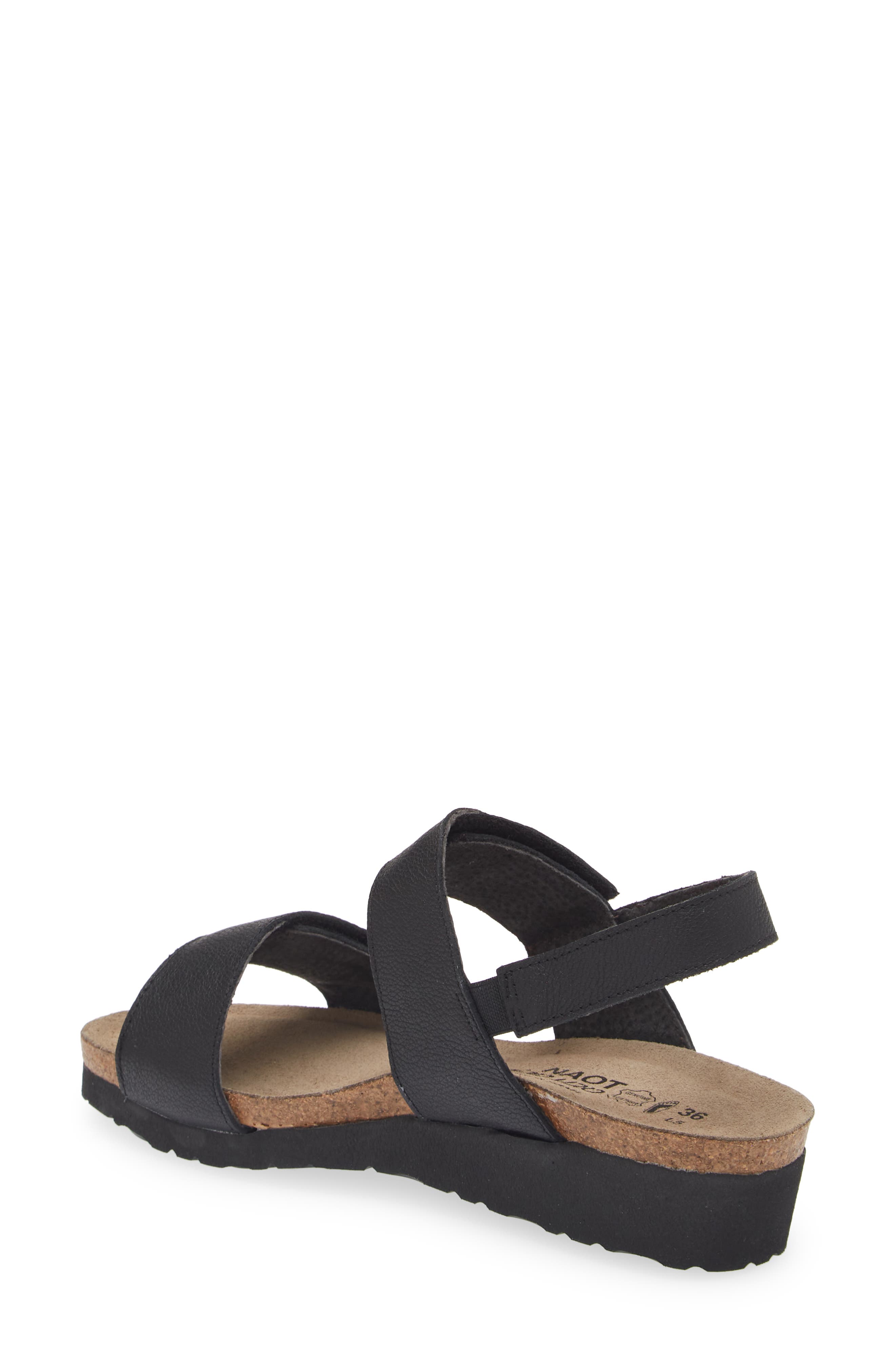 Naot Eliana Slingback Sandal, Alternate, color, Soft Black Leather