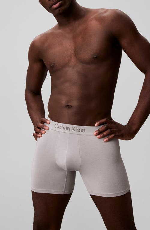 Calvin Klein Ultra-soft Stretch Modal 3-pack Boxer Briefs In Gray