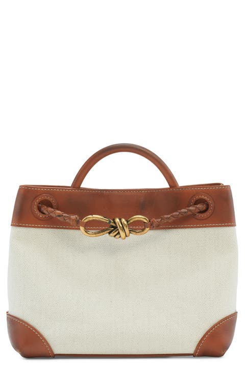 Small Andiamo Canvas Shoulder Bag