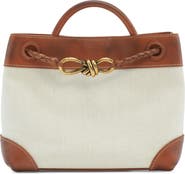 Bottega Veneta Small Andiamo Canvas Shoulder Bag