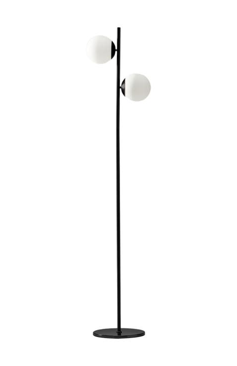 Sphere 65" LED Contemporary Tree Floor Lamp with Frosted Glass Globes