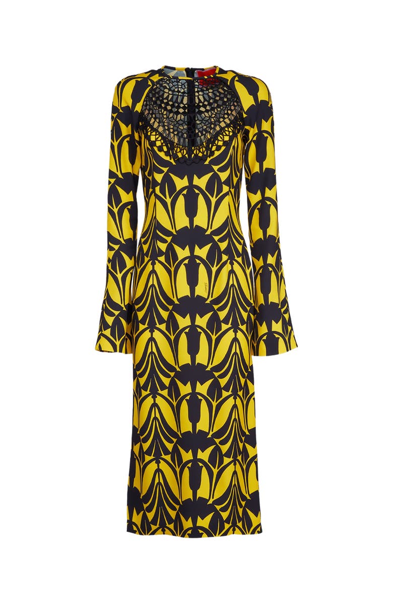 La DoubleJ Wednesday Dress With Macrame' Papyrus Gold, Alternate, color, Papyrus Gold