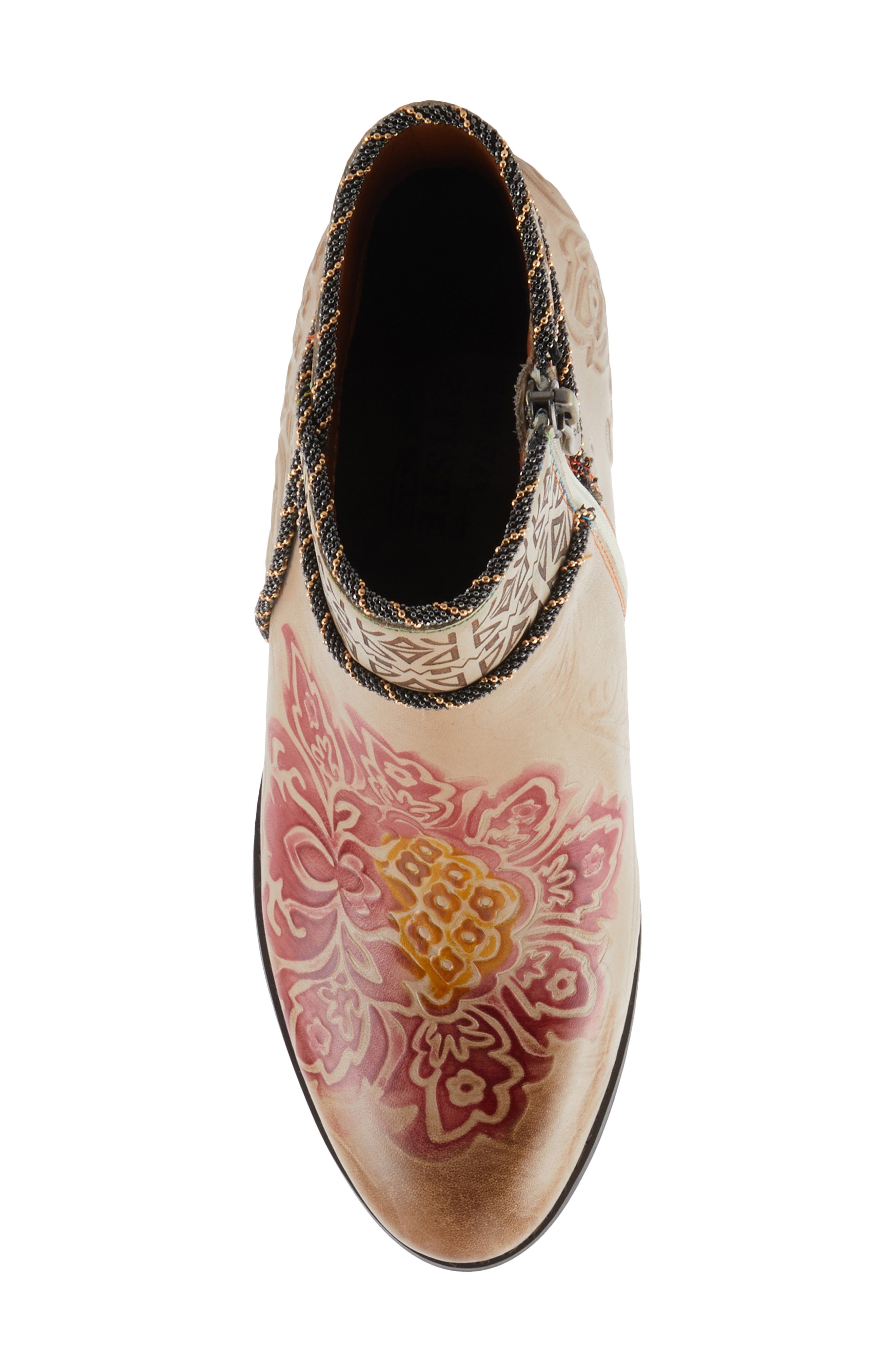 Cherish Bootie, Alternate, color, BEIGE MULTI