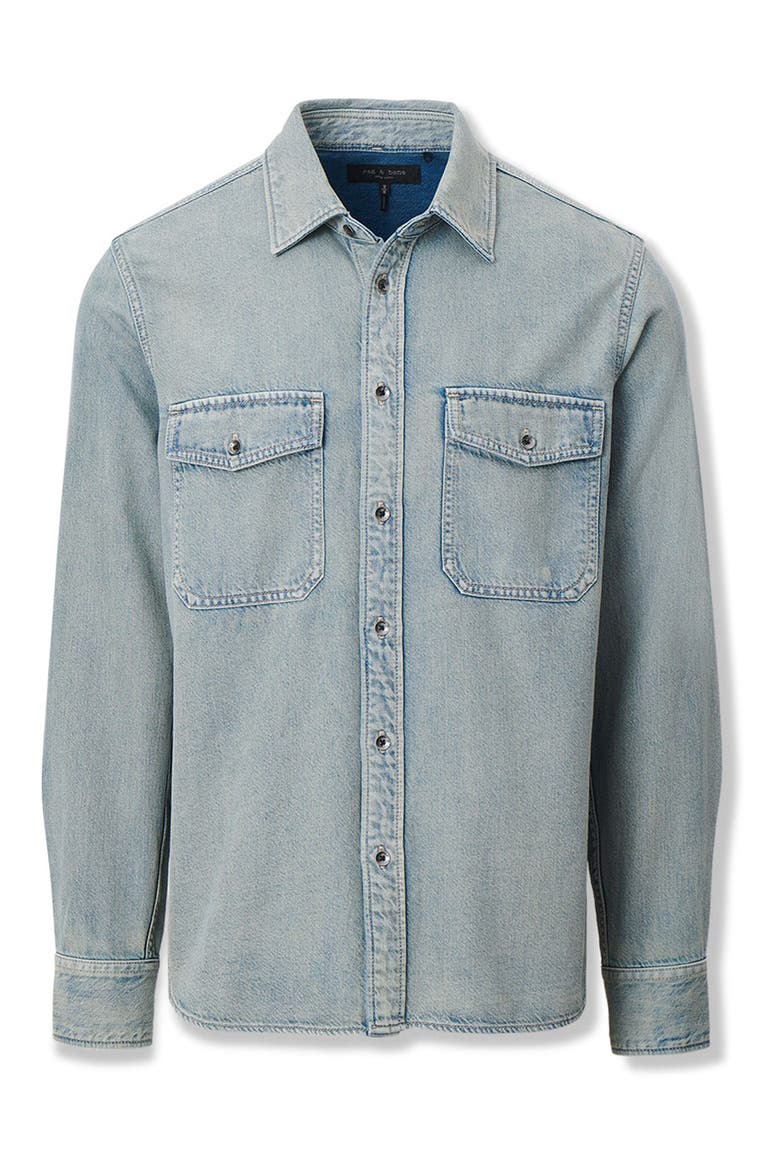 Infuse Denim Button-Up Shirt, Alternate, color, SALTAIRE