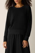 Eileen Fisher Crewneck Organic Linen & Organic Cotton Sweater