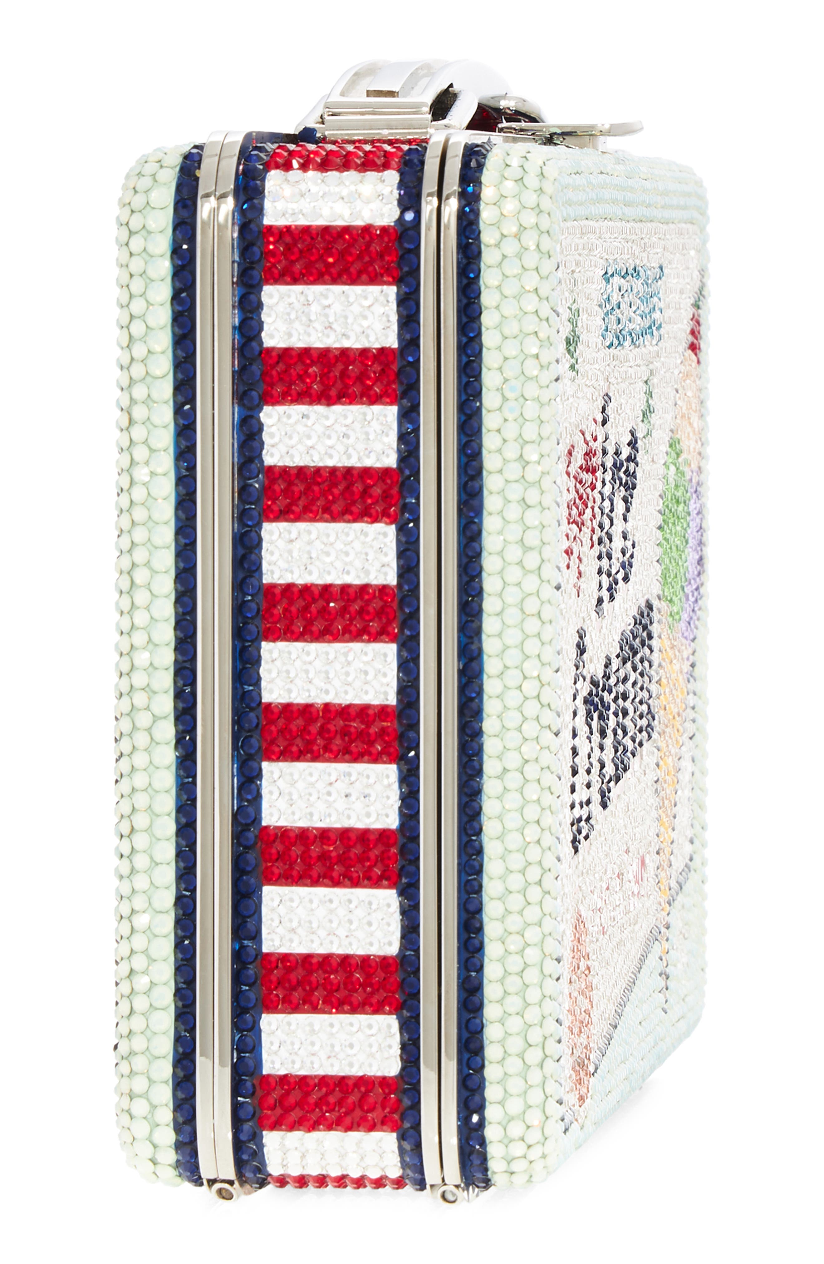 Judith Leiber Best Ice Cream Lunchbox Crystal Clutch, Alternate, color, 